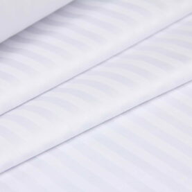 Ткань Страйп-сатин SSS1 Белый, Турция, ширина 240см, плотность 130 г/м2