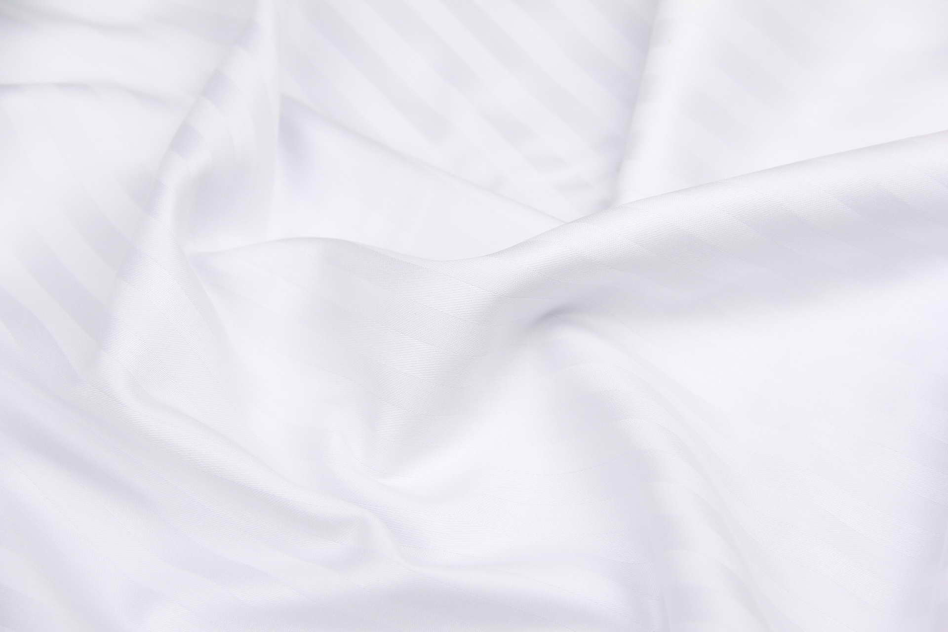 Ткань Страйп-сатин SSF1 Белый, Турция, ширина 280 см, плотность 130 г/м2