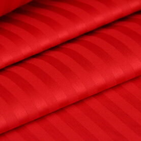 Ткань Страйп-сатин премиум SSW31 Красный, Турция, ширина 240см, плотность 130 г/м2