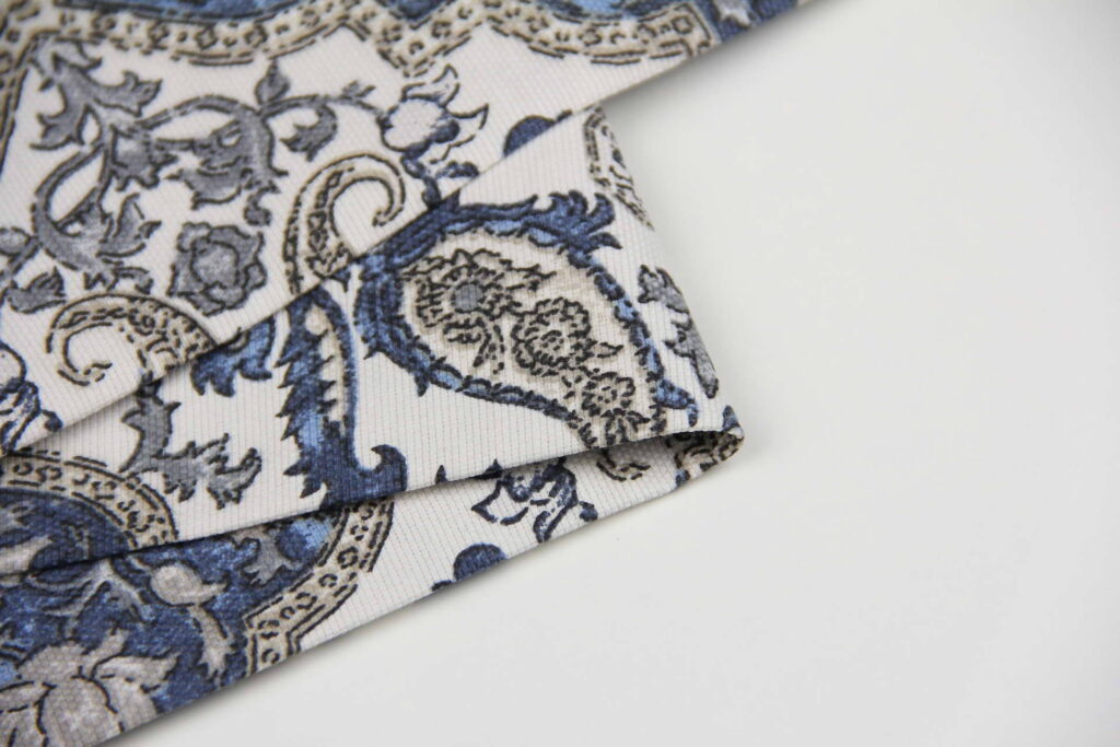 Ткань скатертная с тефлоновой пропиткой Витраж Синий