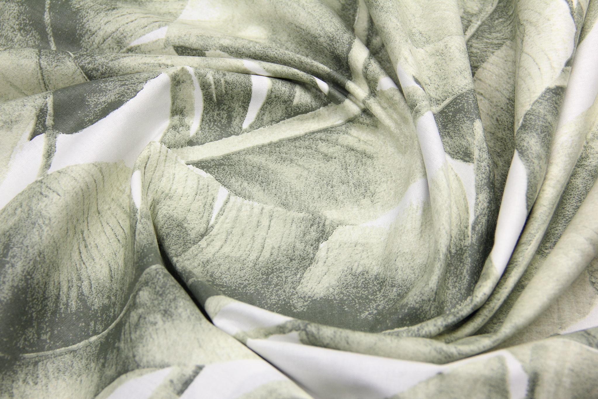 Ткань Ранфорс Камбоджа Зеленый, Турция, ширина 240 см, плотность 135 г/м2