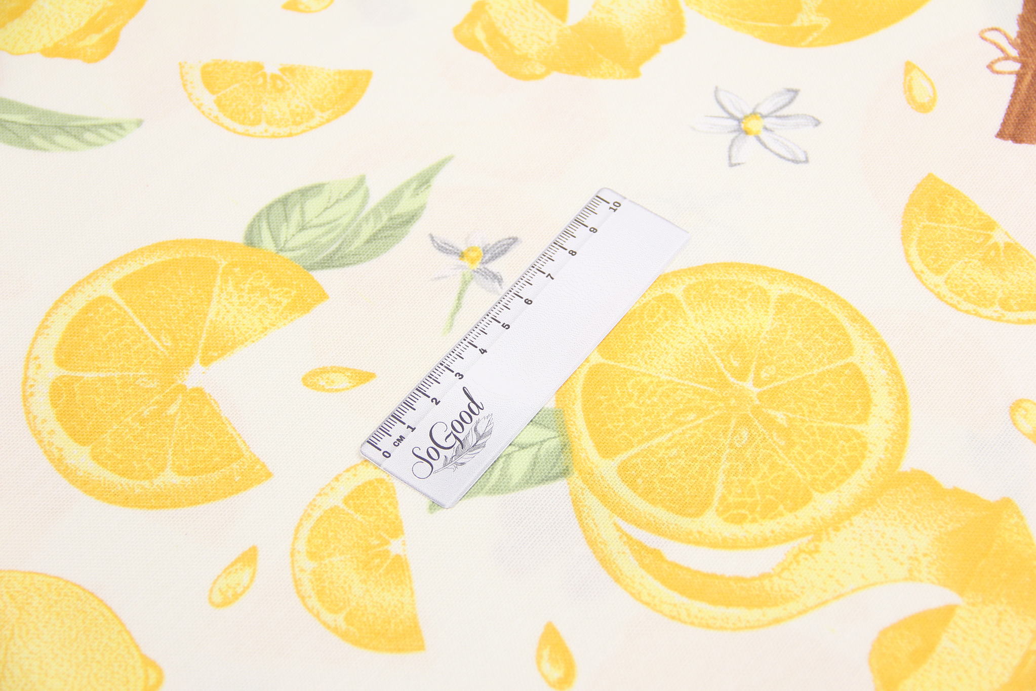Ткань скатертная с тефлоновой пропиткой Корица и лимон