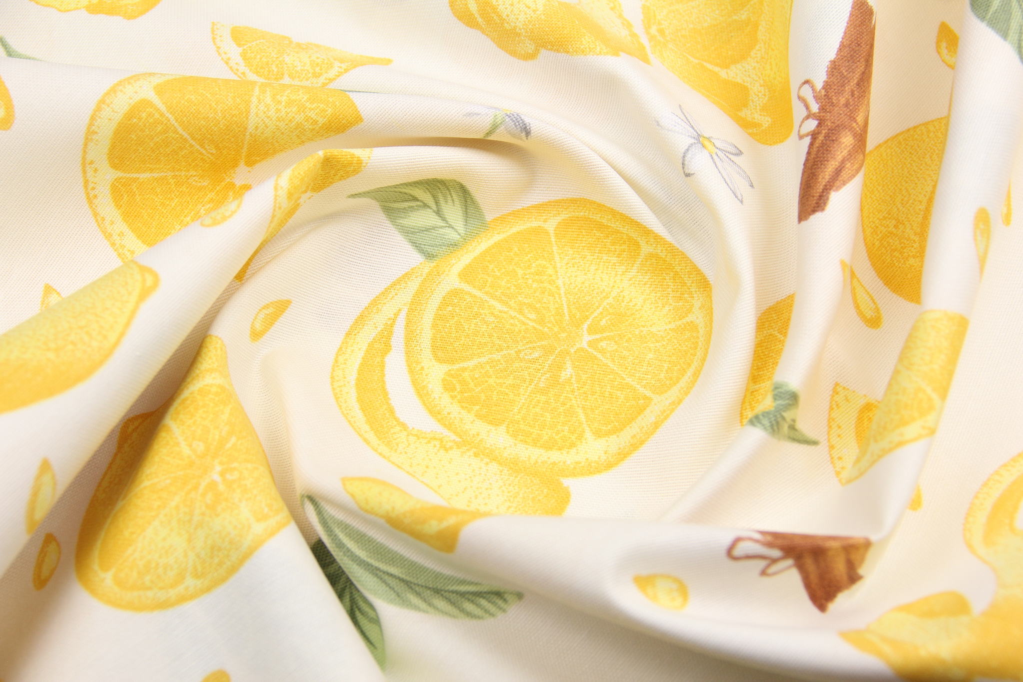 Ткань скатертная с тефлоновой пропиткой Корица и лимон