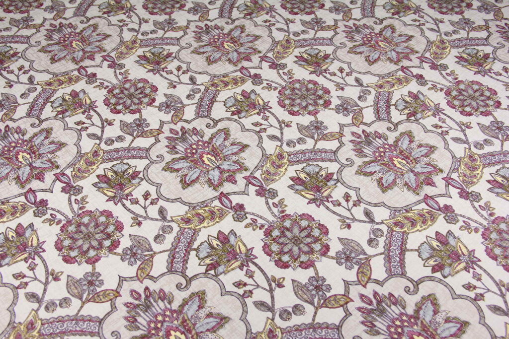 Ткань скатертная с тефлоновой пропиткой Лотос Фиолетовый