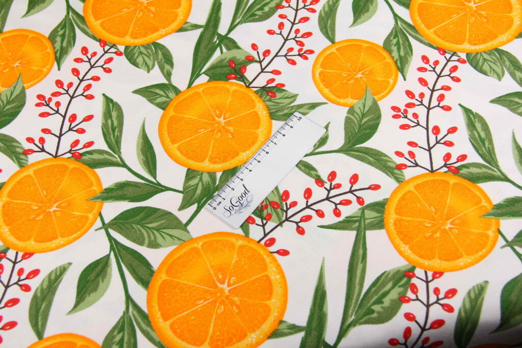 Ткань скатертная с тефлоновой пропиткой Апельсин