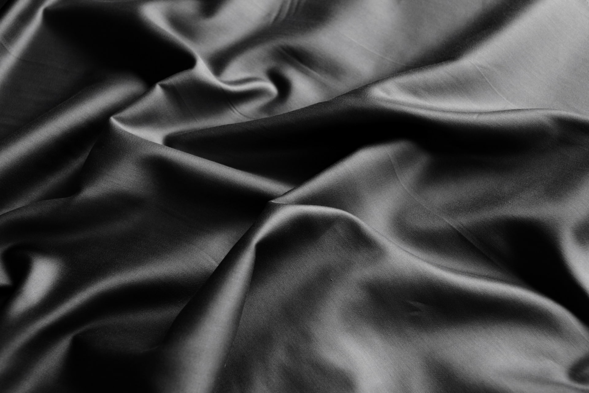 Ткань Сатин Черный, Турция, ширина 240 см