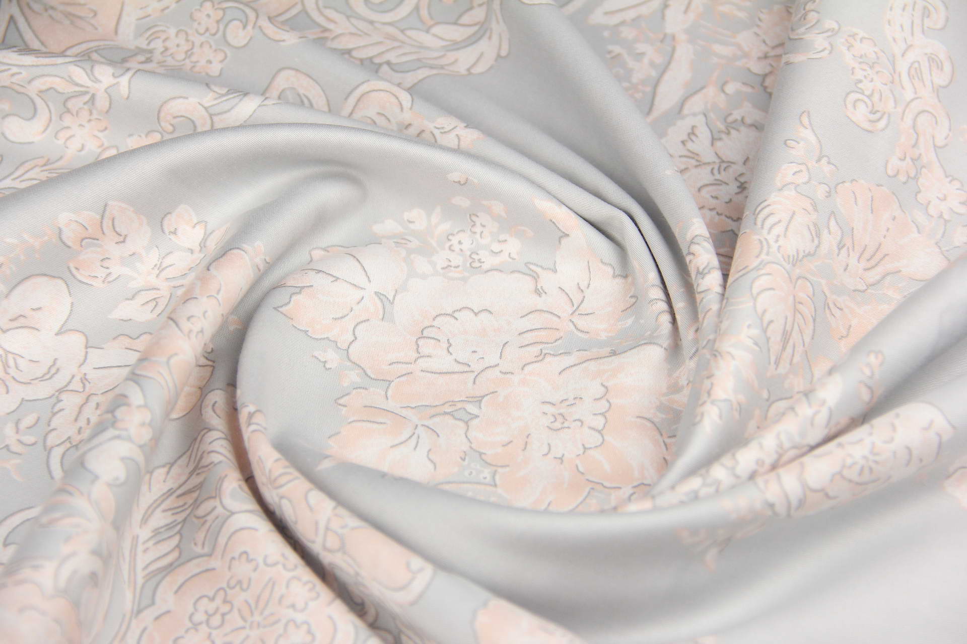 Ткань Сатин набивной Красивый узор, Турция, ширина 240 см