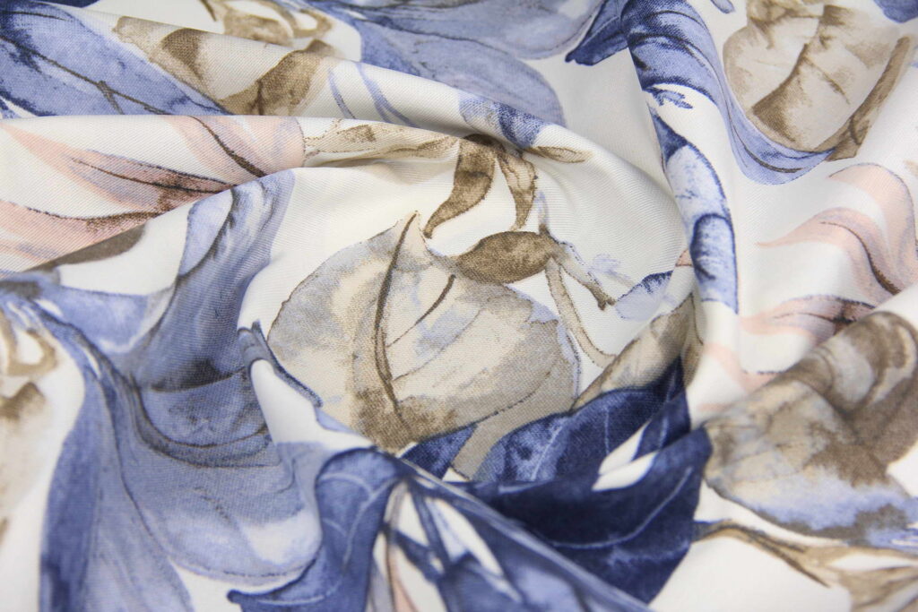 Ткань скатертная с тефлоновой пропиткой Оазис Синий