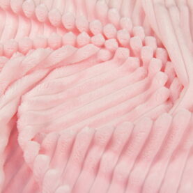 Ткань Плюш Minky Stripes светло-розовый (шарпей), плотность 350 г/м2, ширина 160 см