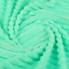 Ткань Плюш Minky Stripes мята (шарпей), плотность 350 г/м2, ширина 160 см