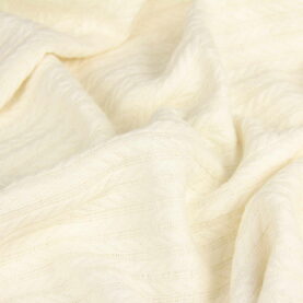 Ткань Пике Косичка Крем, плотность 310 г/м2, ширина 240 см