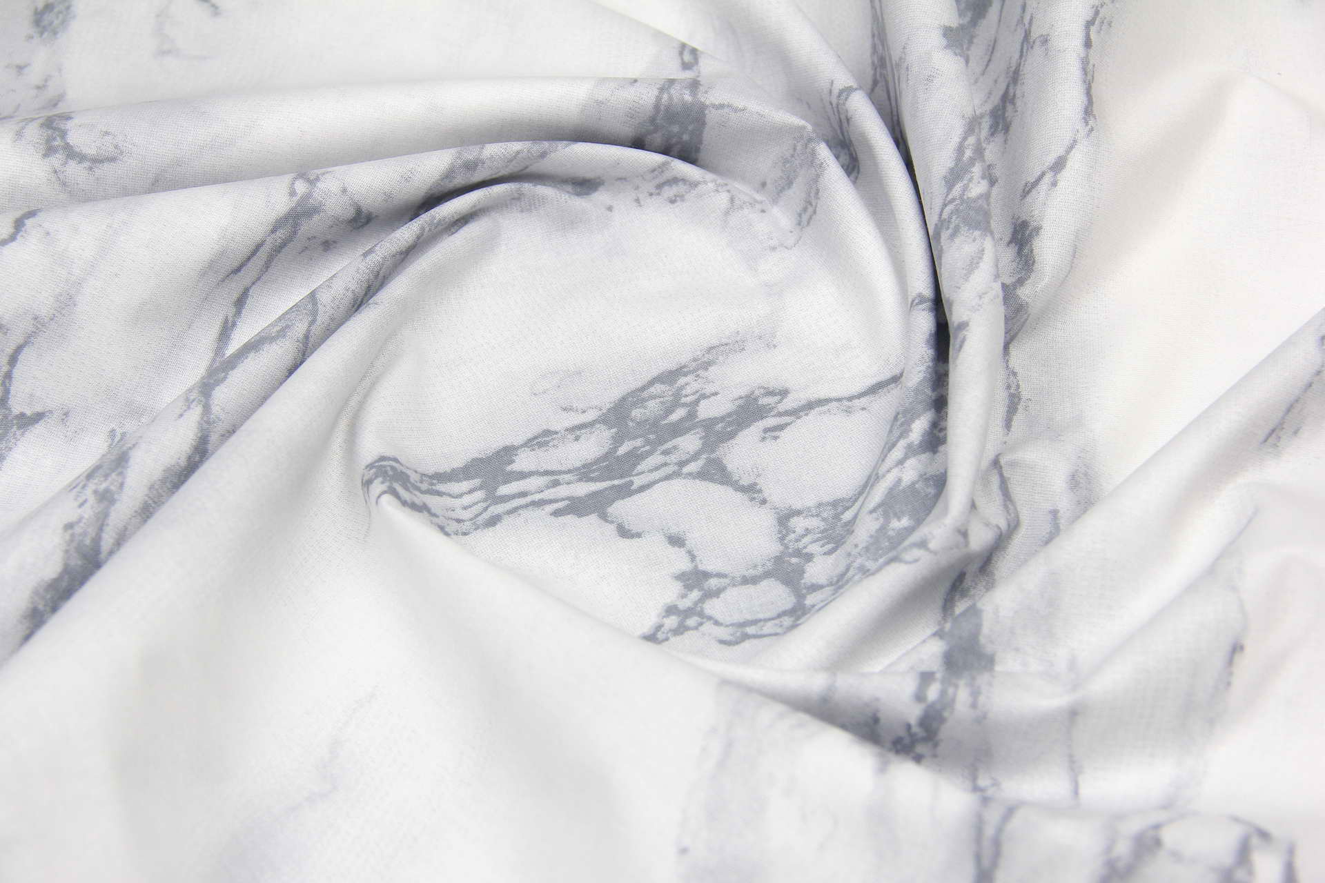 Ткань Ранфорс Мрамор Серый, Турция, ширина 240 см, плотность 135 г/м2