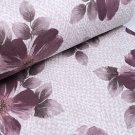 Ткань Фланель Цветок Фиолетовый, Турция, ширина 240 см, плотность 160 г/м2