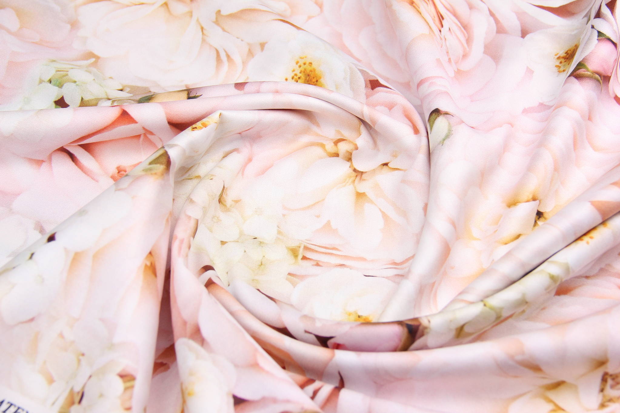 Ткань Сатин набивной Цветочное одеяло Розовый, Турция, ширина 240 см, плотность 130 г/м2