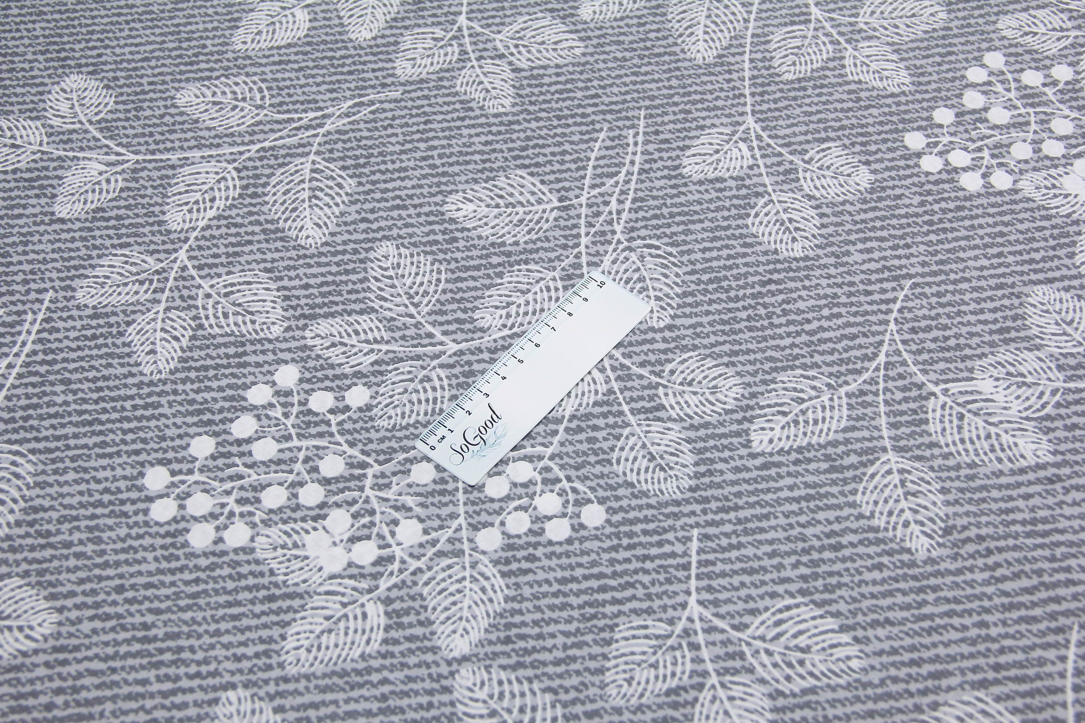 Ткань Ранфорс Калина Серый, Турция, ширина 240 см, плотность 135 г/м2