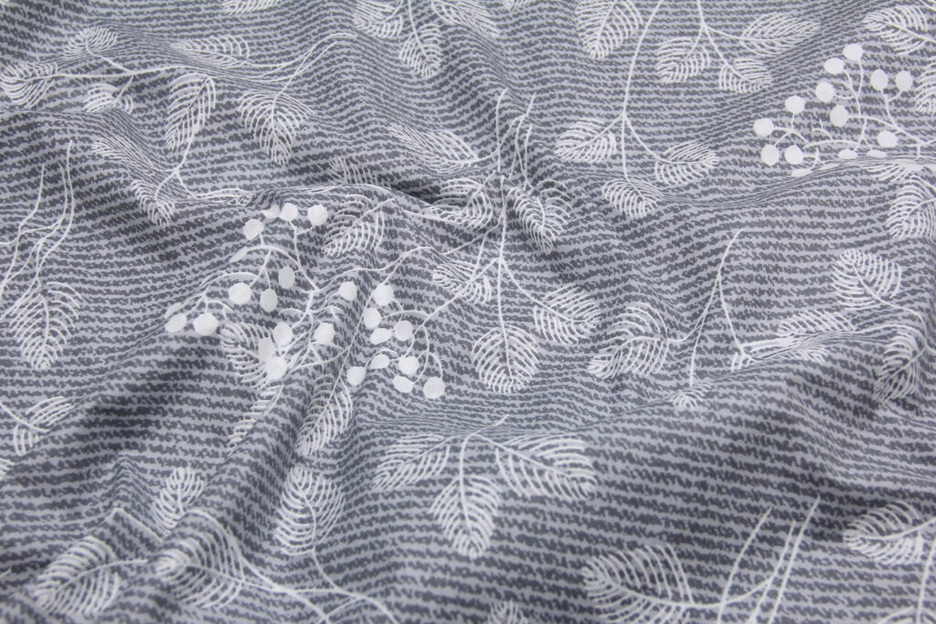 Ткань Ранфорс Калина Серый, Турция, ширина 240 см, плотность 135 г/м2