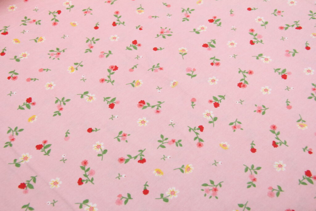 Ткань Фланель Цветочное конфетти Розовый, Турция, ширина 240 см, плотность 160 г/м2