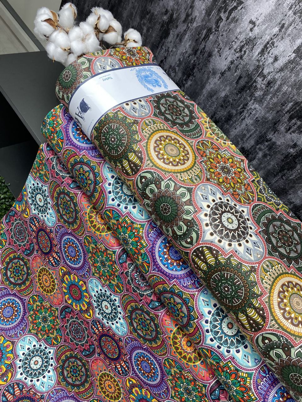 Ткань  скатертная с тефлоновой пропиткой, Турция, ширина 180 см, DS052862