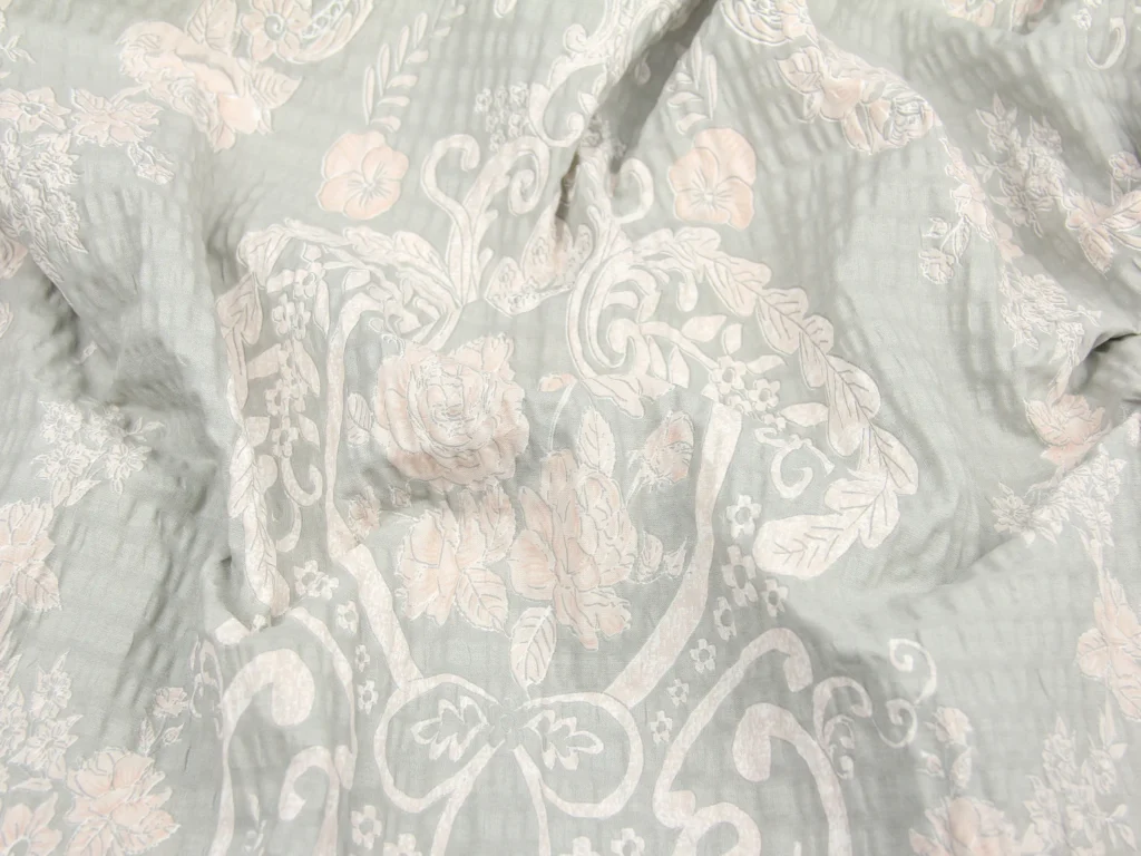 Тканина Ранфорс жатка (гофре) Гарний візерунок Латте, Туреччина, ширина 240 см, 100% бавовна