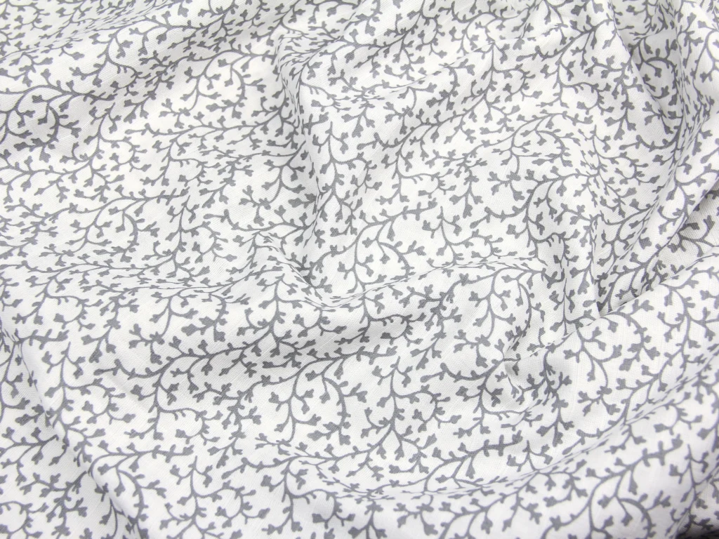 Тканина Муслін Мереживне плетіння Сірий, Туреччина, щільність 130 г / м2, ширина 160 см