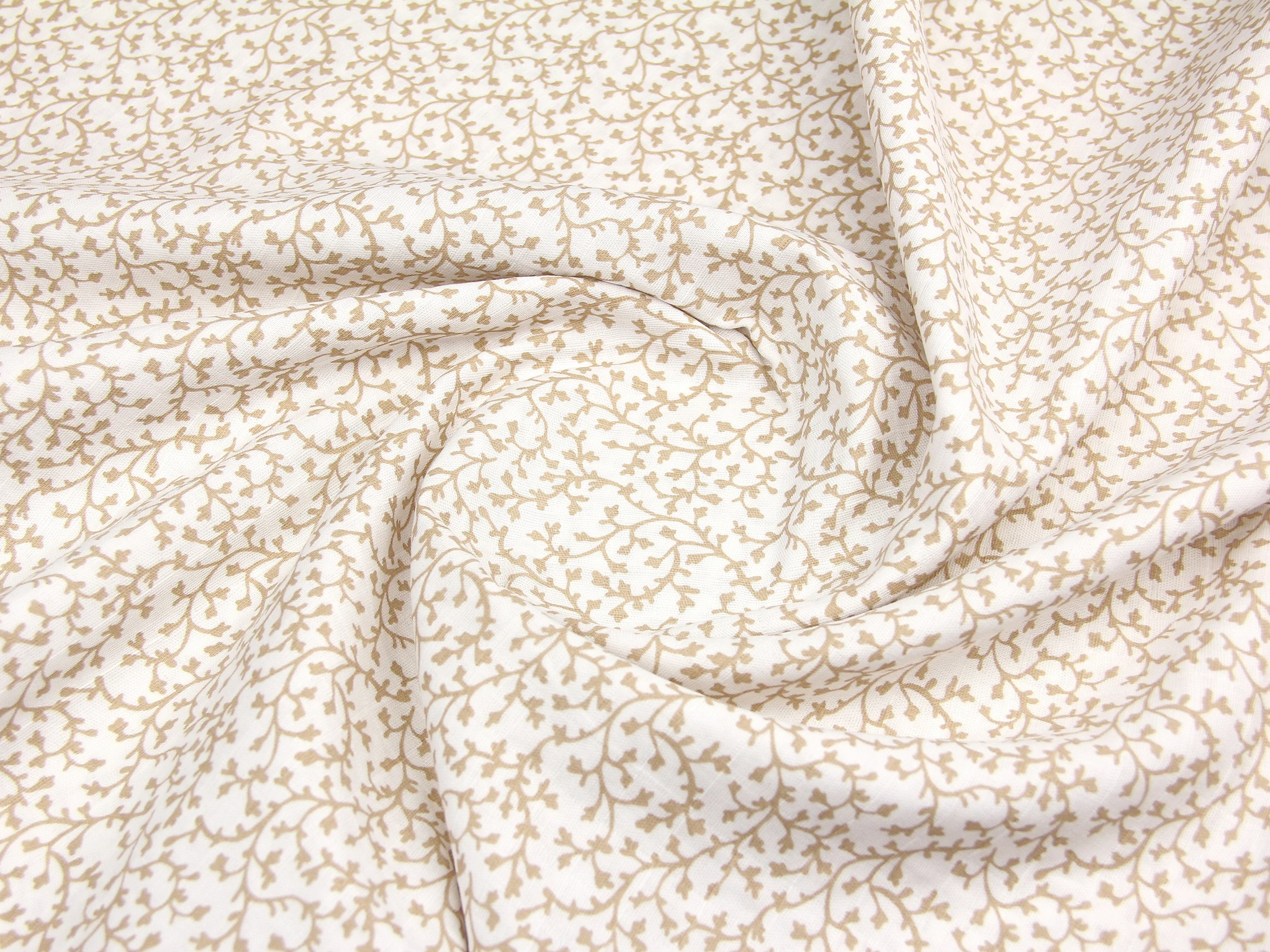 Тканина Муслін Мереживне плетіння Бежевий, Туреччина, щільність 130 г / м2, ширина 160 см