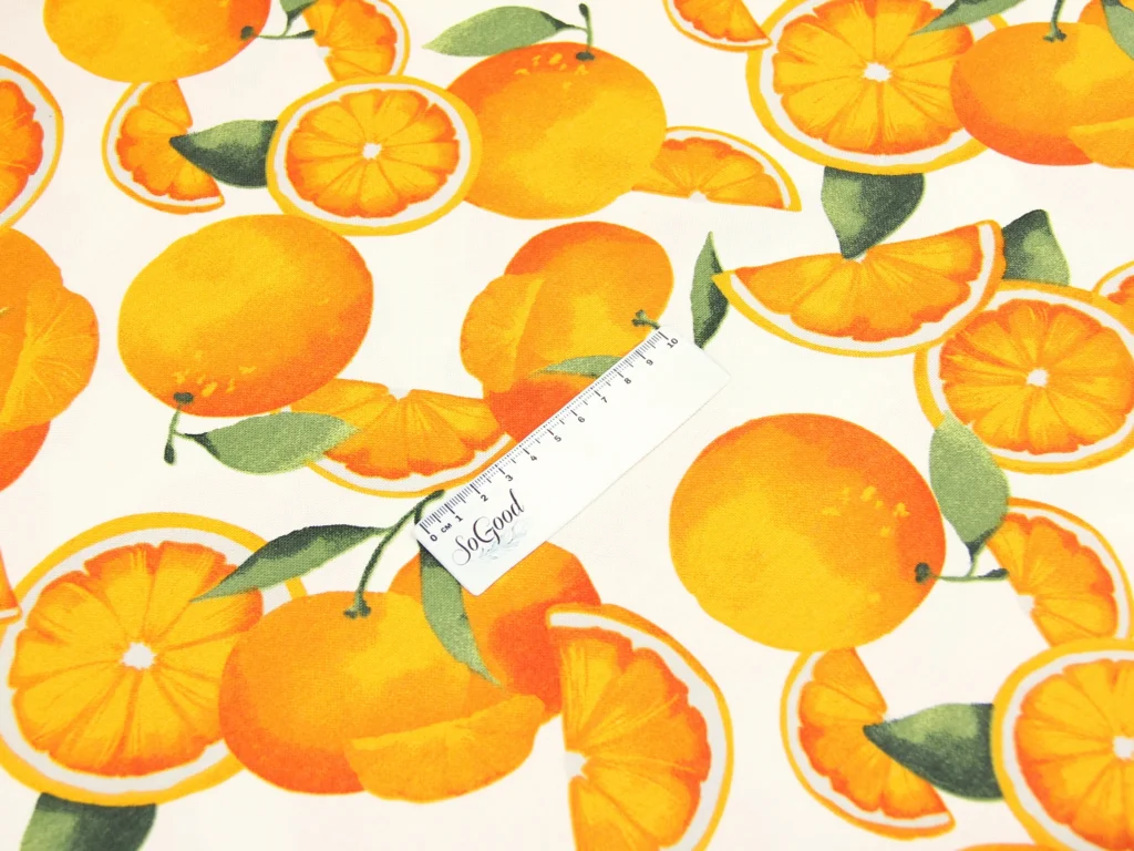 Тканина скатертна з тефлоновим просоченням Апельсиновий фреш