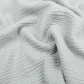 Тканина Муслін жатий чотиришаровий Сірий полин, Туреччина, щільність 220 г/м2, ширина 240 см